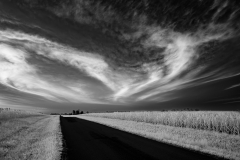 Dramatic clouds at dusk
