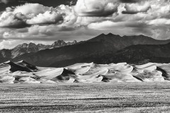 Dunes, Mountains and Clouds