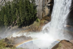 Vernal Falls and Rainbow from Mist Trail